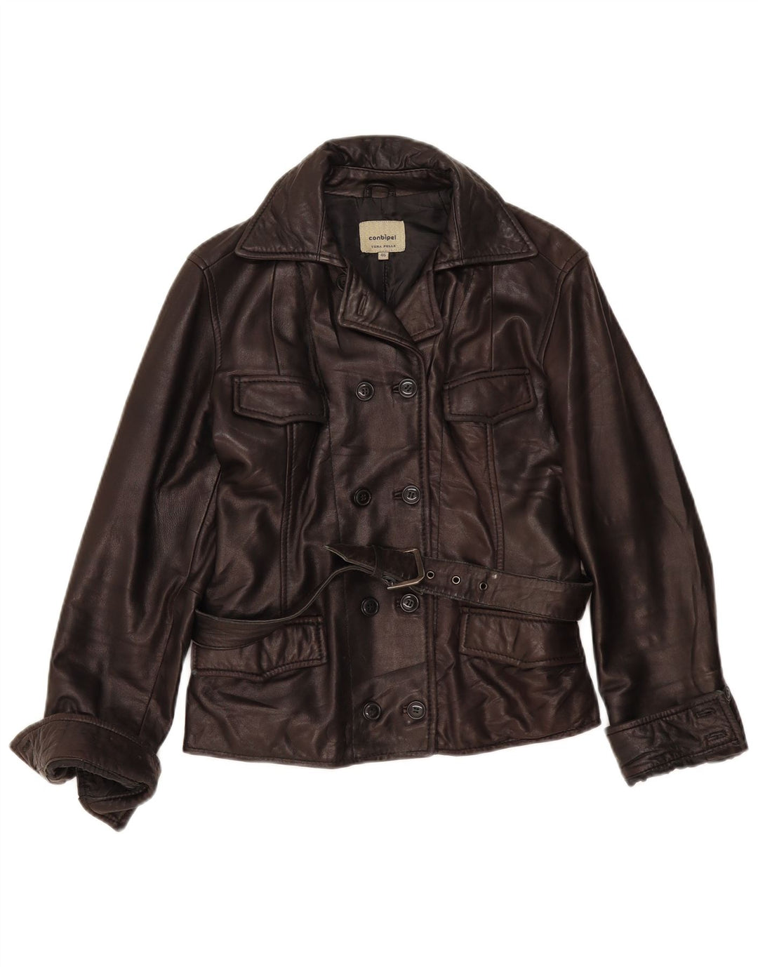 Conbipel ženska kožna jakna IT 46 Large Brown Leather