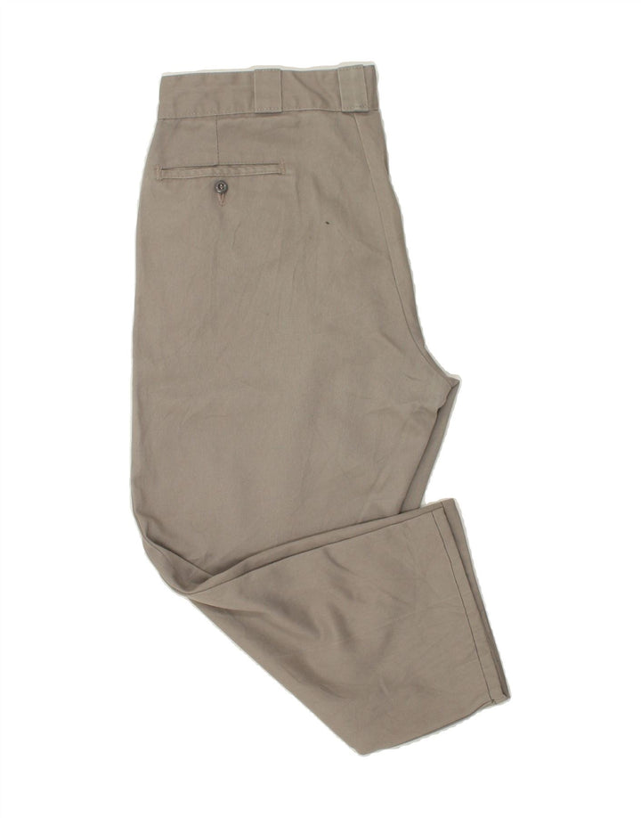 DICKIES Mens Tapered Chino Trousers W36 L25 Grey Polyester Vintage Dickies and Second-Hand Dickies from Messina Hembry 