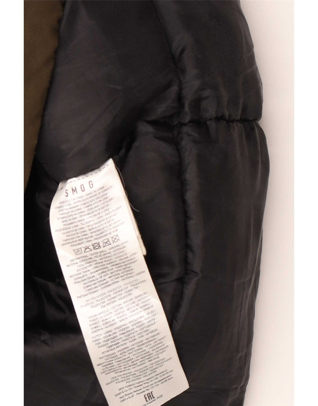 Smog muška parka jakna s kapuljačom UK 42 XL kaki poliester