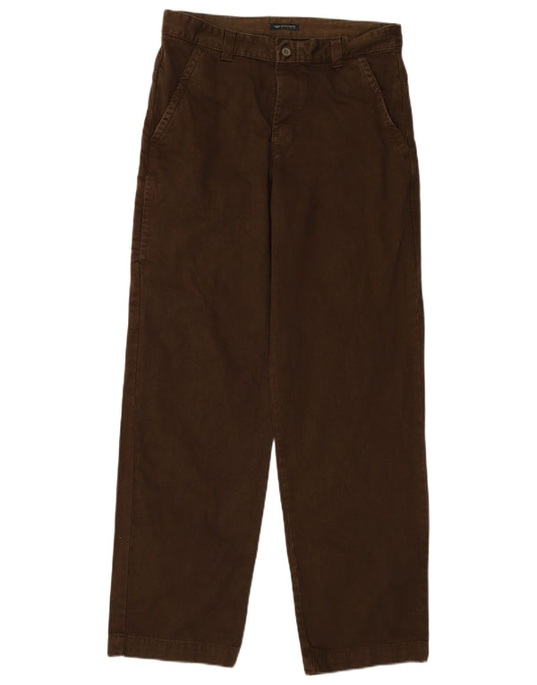 DOCKERS Mens Khakis Tapered Chino Trousers W32 L32 Brown Cotton