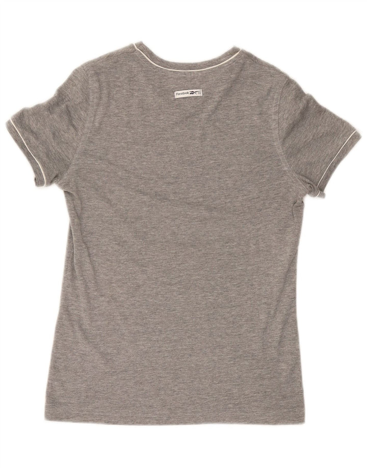 REEBOK Ženska majica kratkih rukava s grafičkim motivima UK 14 srednje sivi pamuk