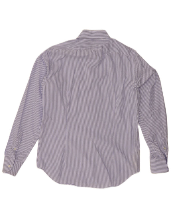 MASSIMO DUTTI Muška košulja veličina 15 38 pamuk srednje plave pruge