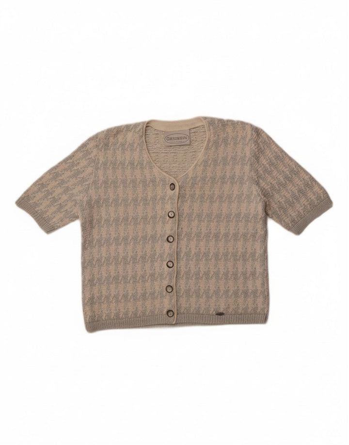 Giesswein ženski kardigan džemper EU 38 Srednje bijeli Houndstooth