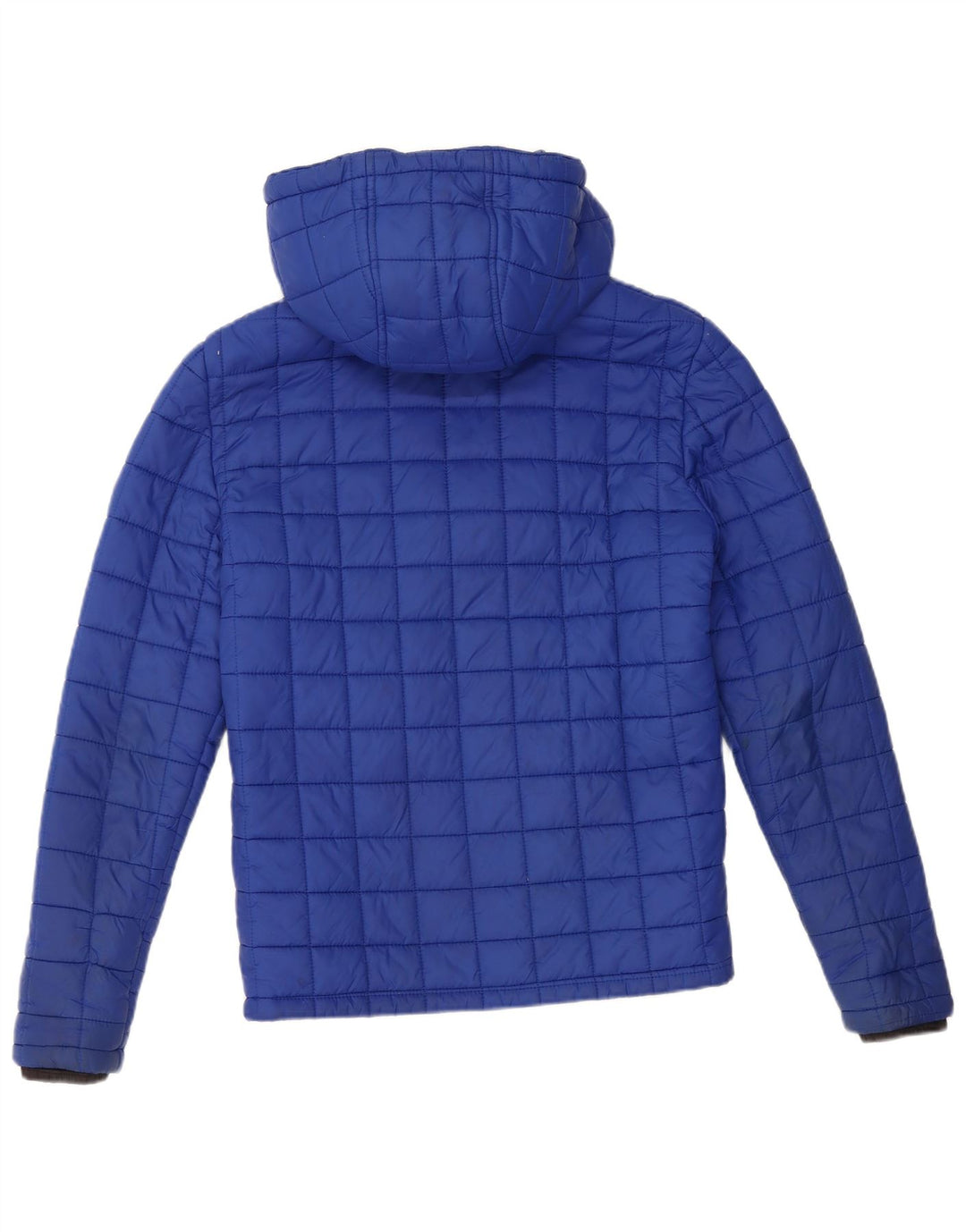 Superdry ženska podstavljena jakna s kapuljačom UK 10 Mali plavi najlon