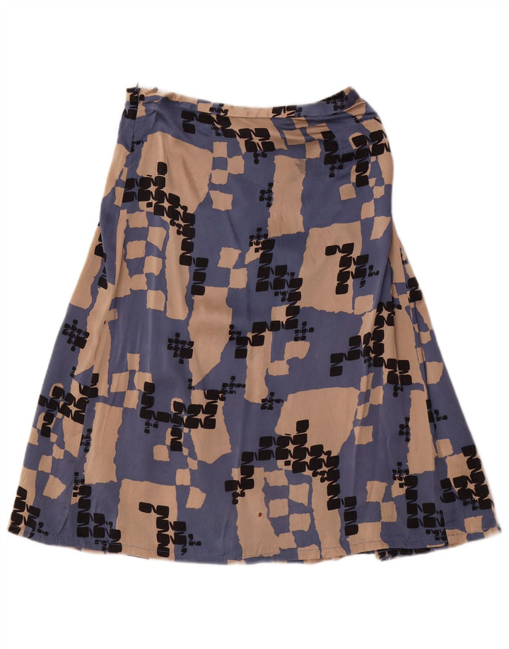 LES COPAINS Ženska dvodijelna suknja IT 42 srednje W28 plava geometrijska svila