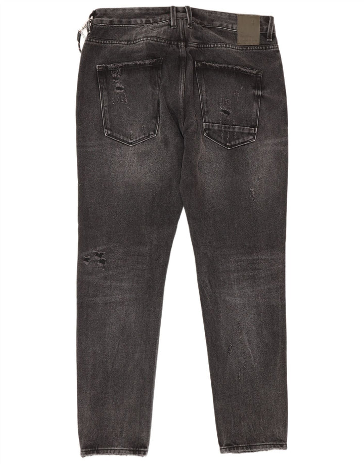 Gianni Lupo Muške Bruce Distressed Slim Jeans IT 48 Srednje W34 L30 Siva