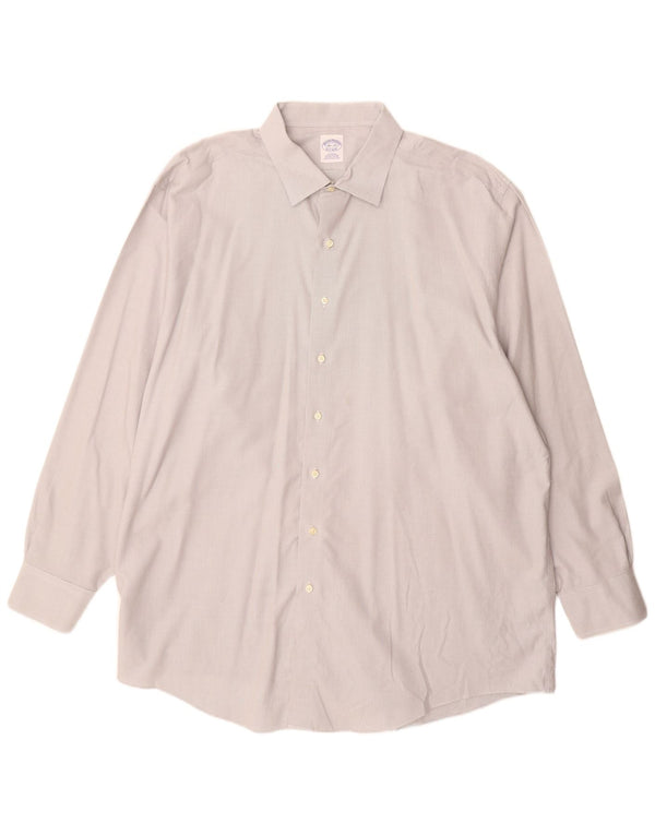 Brooks Brothers muška košulja veličina 18 1/2 2XL sivi pamuk