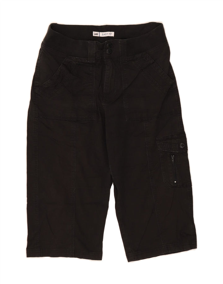 LEE Womens Easy Fit Cargo Shorts US 6 Medium W28 Black Cotton Vintage Lee and Second-Hand Lee from Messina Hembry 