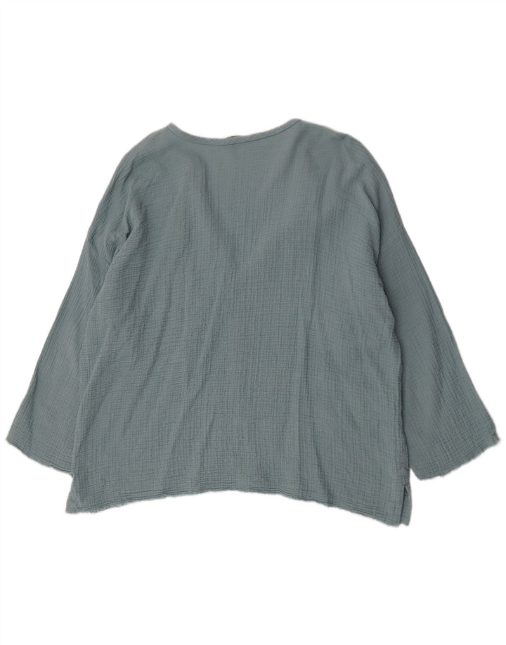 Zara ženska prevelika tunika UK 18 XL plavi pamuk