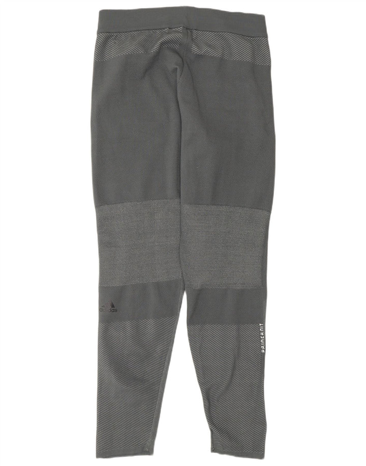 Ženske hlače za trenirku Adidas UK 14 poliester srednje sive boje