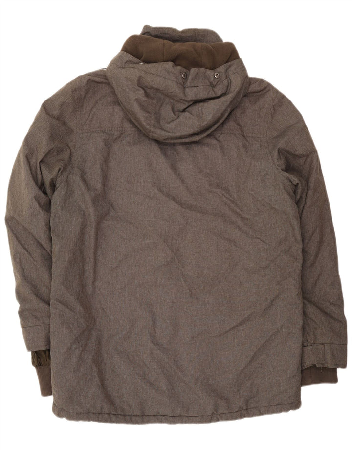 Mountain Warehouse muška parka jakna s kapuljačom UK 40 veliki kaki poliester