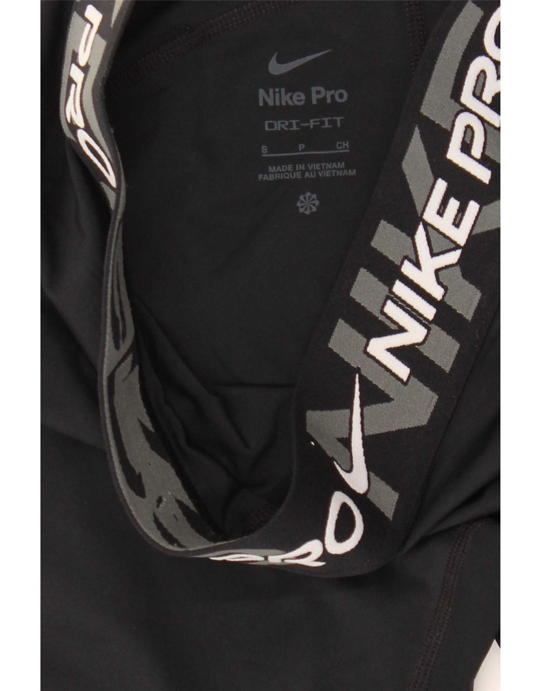 Nike Ženske Dri Fit Graphic Leggings UK 10 Male crne poliesterske