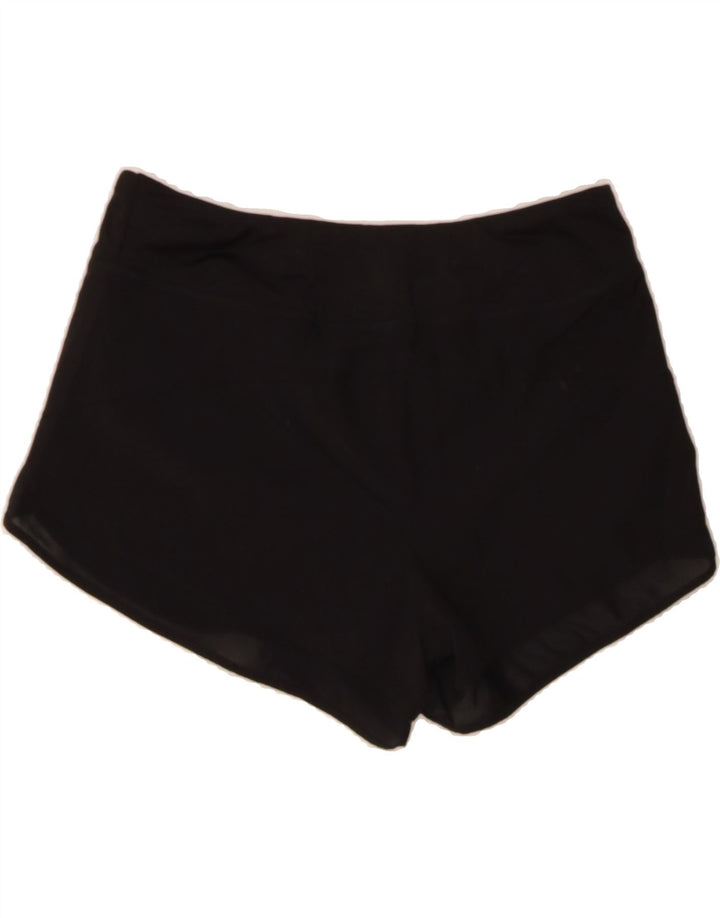 REEBOK Womens Sport Shorts UK 14 Medium Black Polyester Vintage Reebok and Second-Hand Reebok from Messina Hembry 