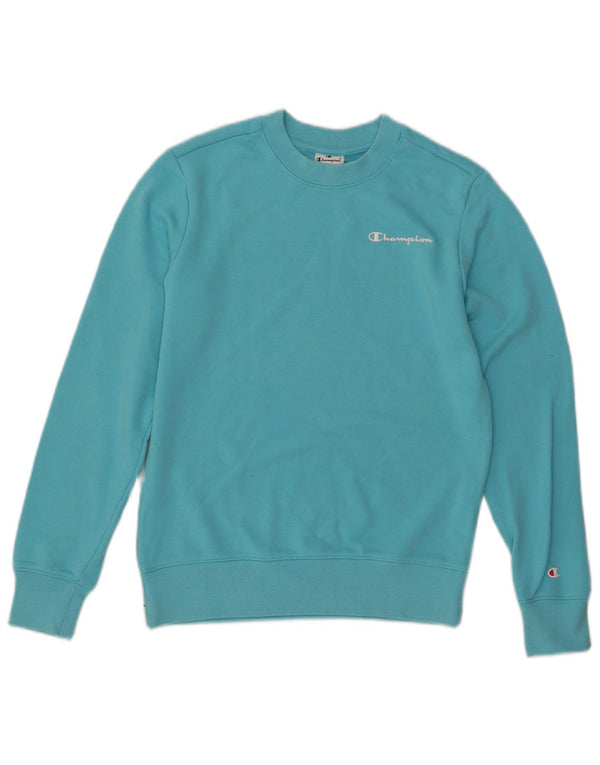 CHAMPION Preveliki ženski džemper UK 6 XS plavi pamuk