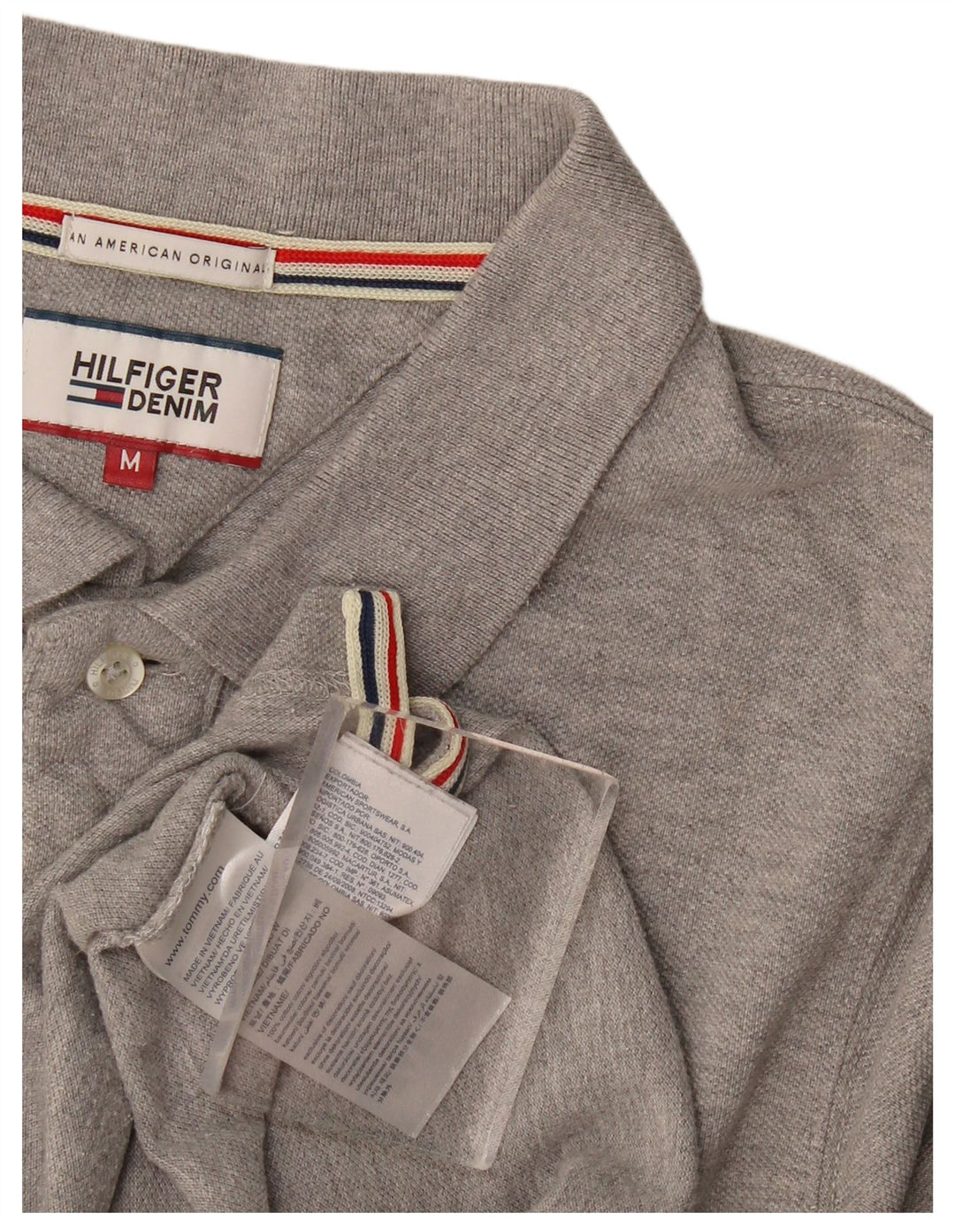 Tommy Hilfiger muška polo majica srednje sivi pamuk