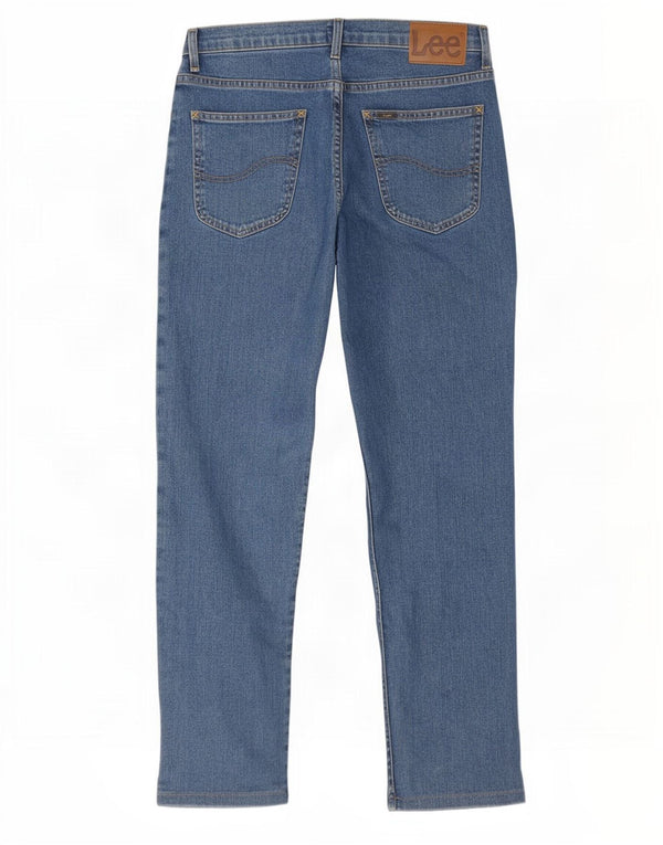 Lee Mens Brooklyn Straight Jeans W34 L30 Plavi pamuk