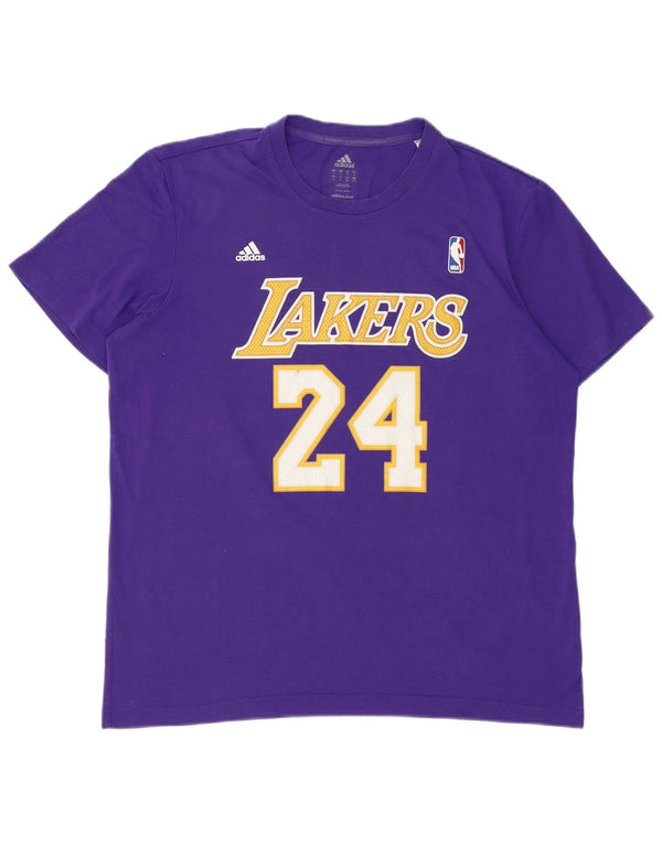 Adidas Top majica kratkih rukava Lakers Graphic XL Ljubičasta