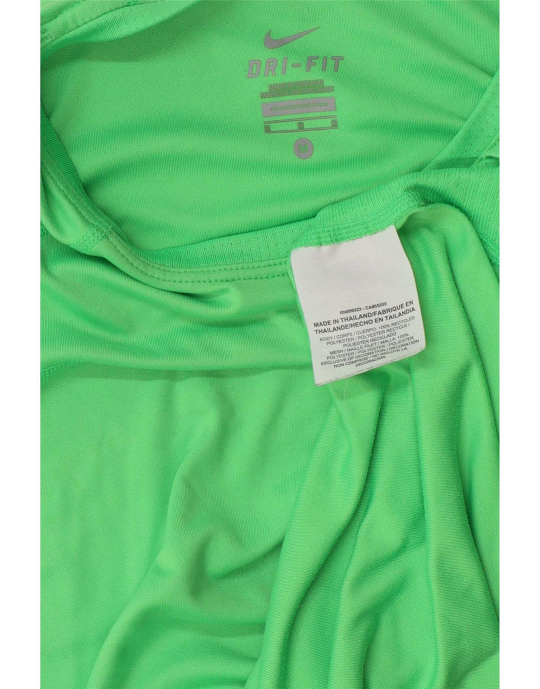Nike Ženska Dri Fit T-Shirt majica UK 12 Srednje zeleni poliester