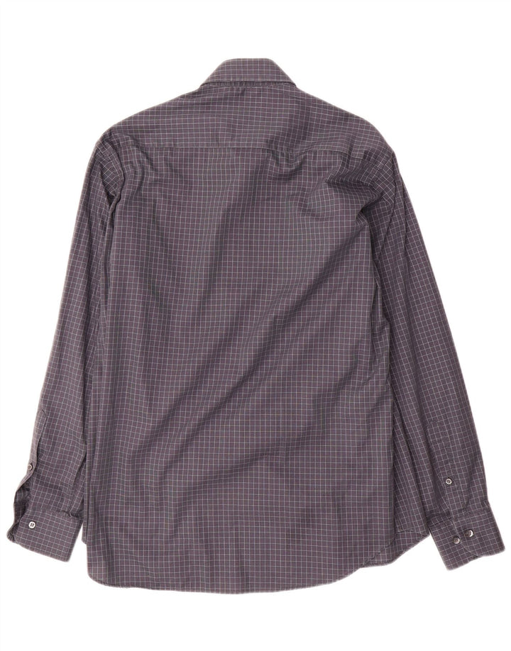 Yves Saint Laurent muška košulja veličina 40 15 3/4 srednje siva gingham