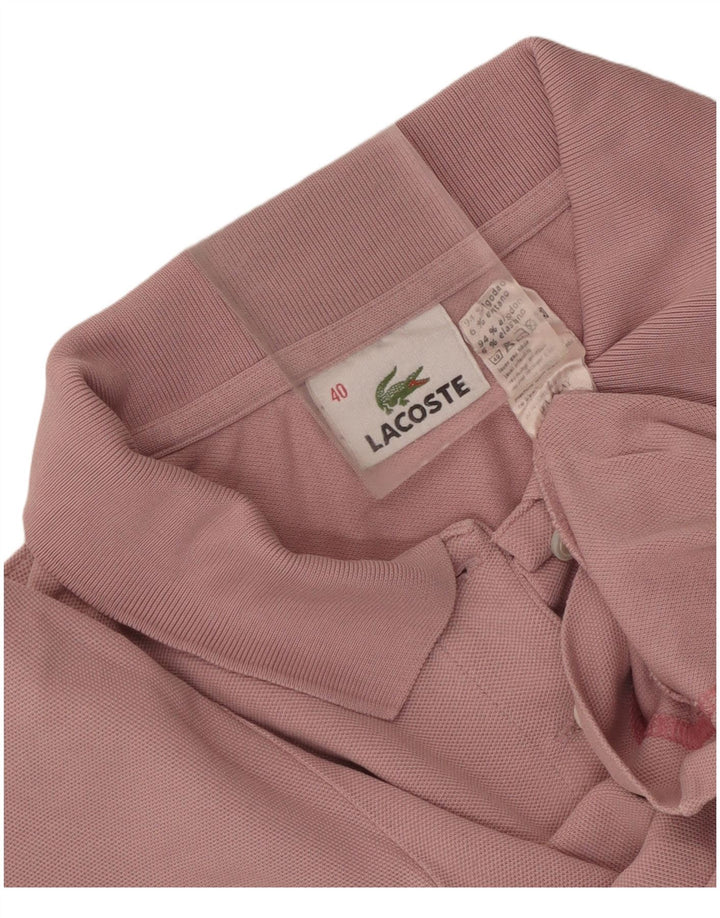Lacoste ženska polo majica veličine 40, srednje ružičasti pamuk