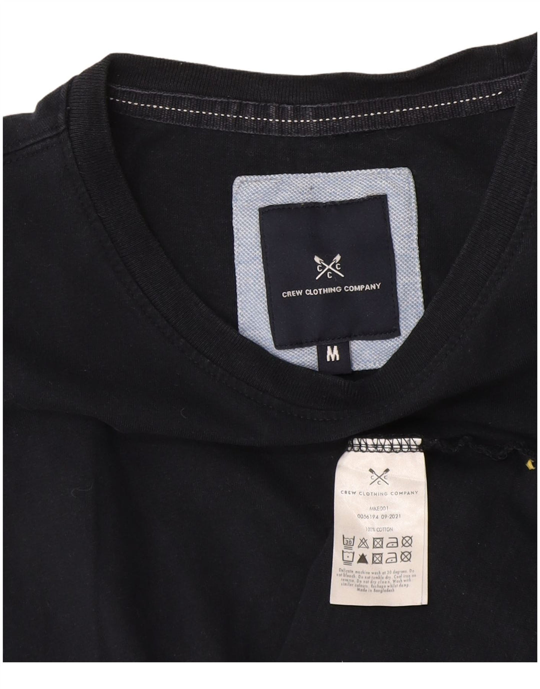 Crew Clothing Muška majica kratkih rukava Srednji tamnoplavi pamuk