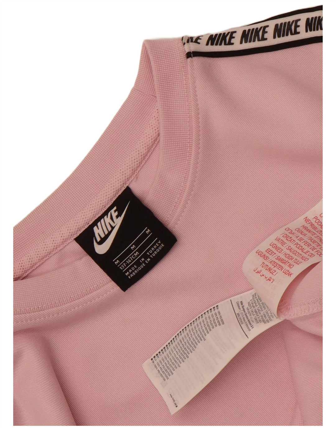 Nike Girls Graphic Sweatshirt Džemper 10-11 godina srednje ružičasti poliester