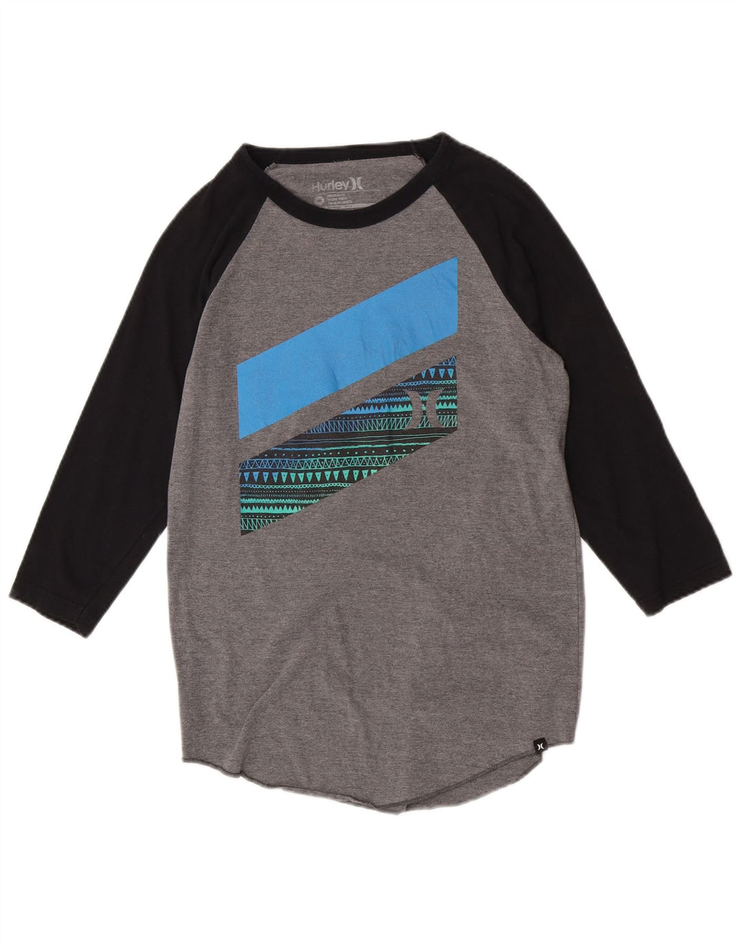 Hurley Boys Premium Fit grafička majica dugih rukava 15-16 godina srednje sive boje