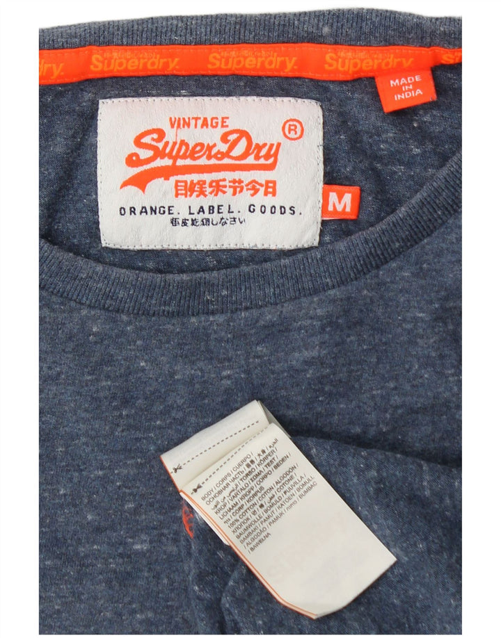 SUPERDRY muška majica kratkih rukava Srednji tamnoplavi flekasti pamuk