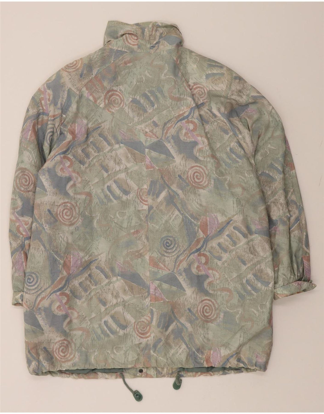 VINTAGE Womens Oversized Windbreaker Jacket EU 40 Medium Green Vintage Vintage and Second-Hand Vintage from Messina Hembry 