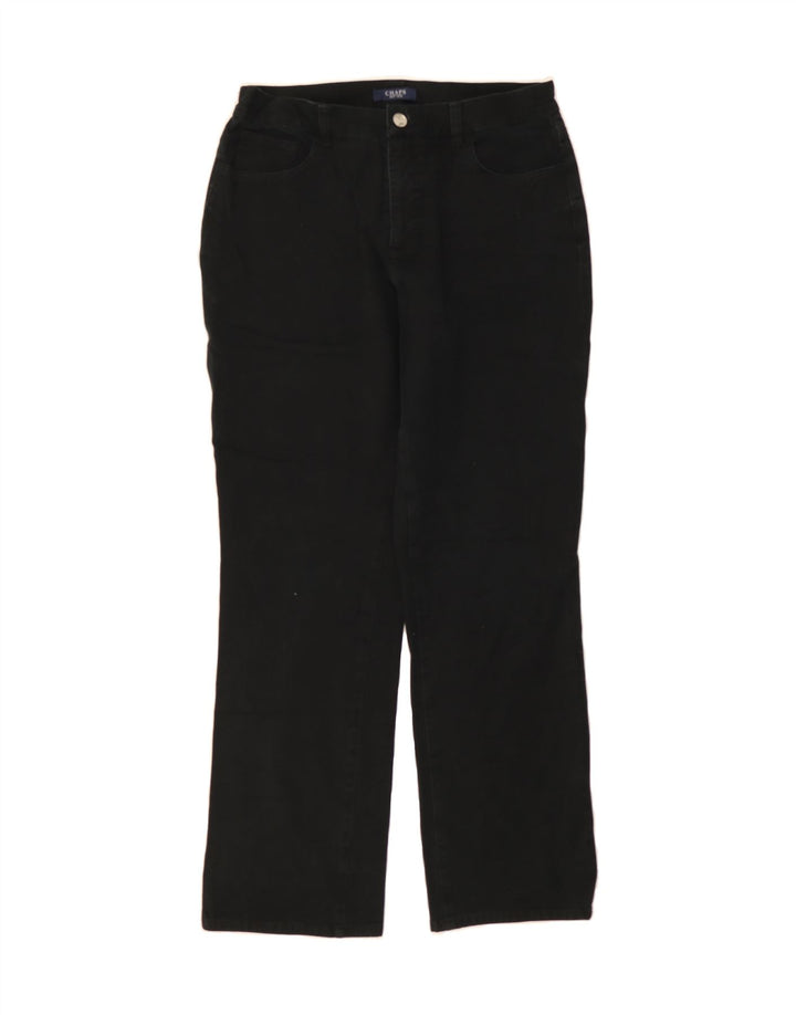 CHAPS Womens Straight Jeans US 10 Large W32 L30 Black Cotton Vintage Chaps and Second-Hand Chaps from Messina Hembry 