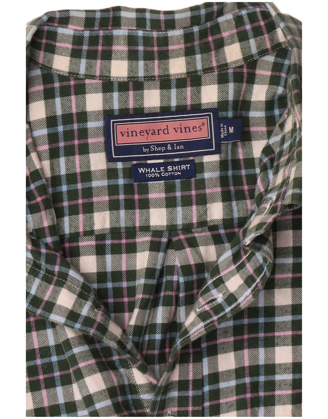 Vineyard Vines muška flanelska košulja srednje zelene karirane pamučne prefinjenosti