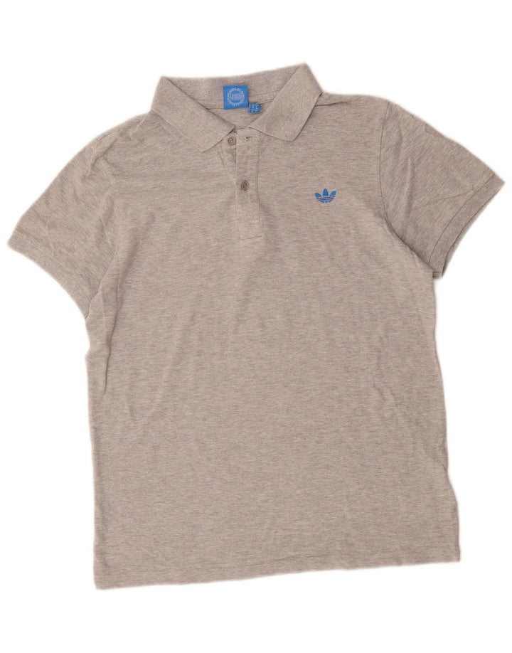 Adidas muška polo majica srednje sivi flekasti pamuk