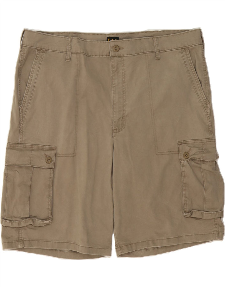 LEE Mens Cargo Shorts W42 2XL Beige Cotton Vintage Lee and Second-Hand Lee from Messina Hembry 