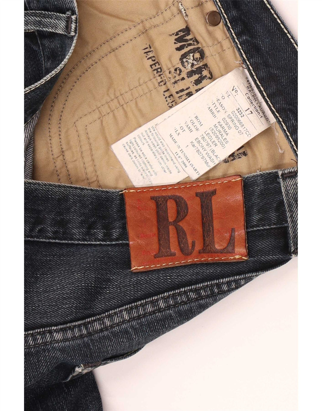 Ralph Lauren muške ravne traperice W32 L32 Plave