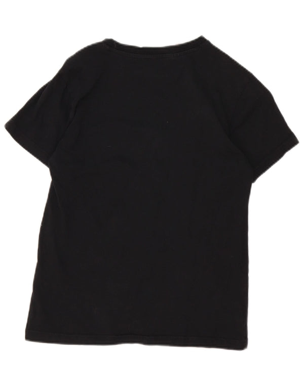 Adidas Boys Graphic T-Shirt Top 11-12 Years Black Pamuk