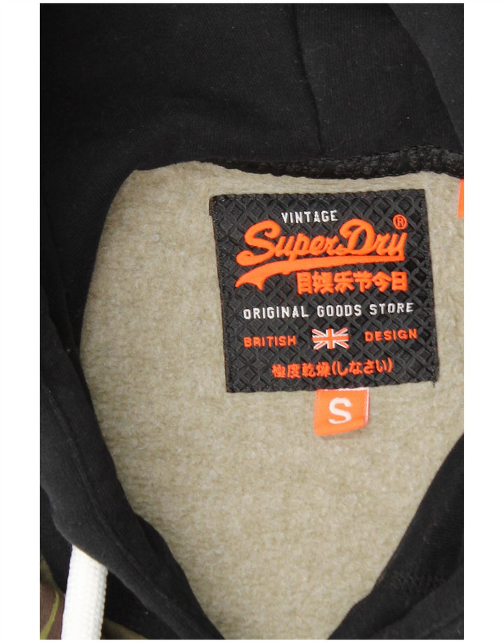 SUPERDRY muška majica s kapuljačom s kapuljačom, mali kaki kamuflažni pamuk
