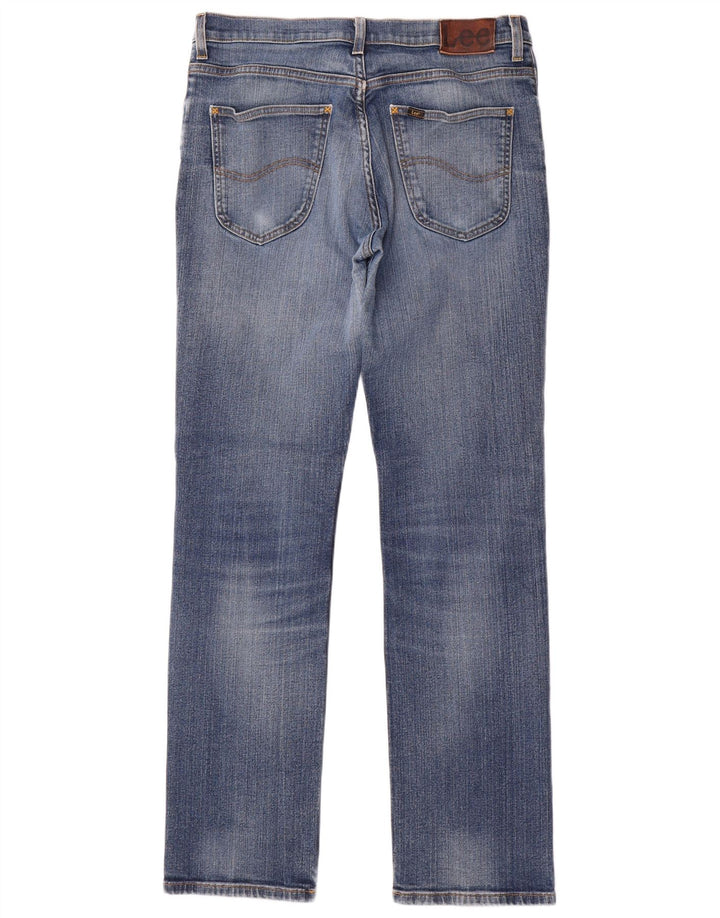Lee Mens Brooklyn Straight Jeans W34 L34 Plavi pamuk