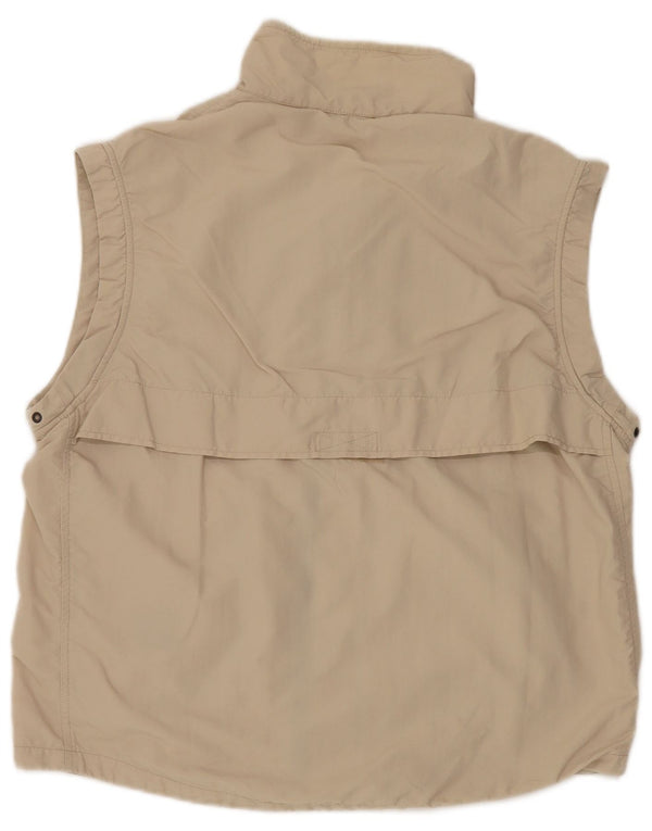 Think Pink Mens Utility Gilet IT 50 Large Beige Nylon