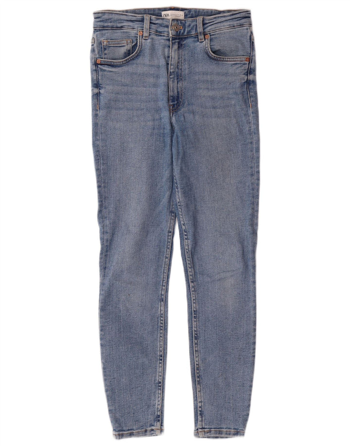 Zara ženske uske traperice visokog struka EU 38 male W28 L27 plave klasične