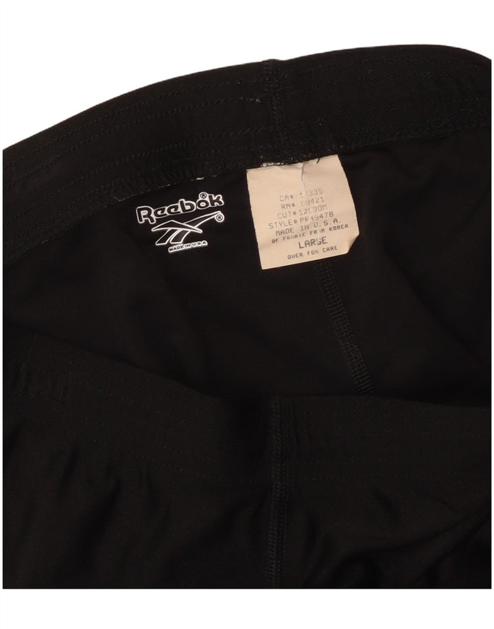 Reebok ženske tajice UK 14 velike crne najlonske