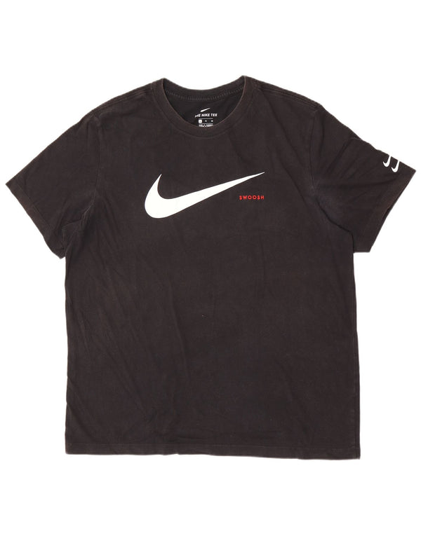 Nike muška majica kratkih rukava s grafičkim motivima XL, crni pamuk
