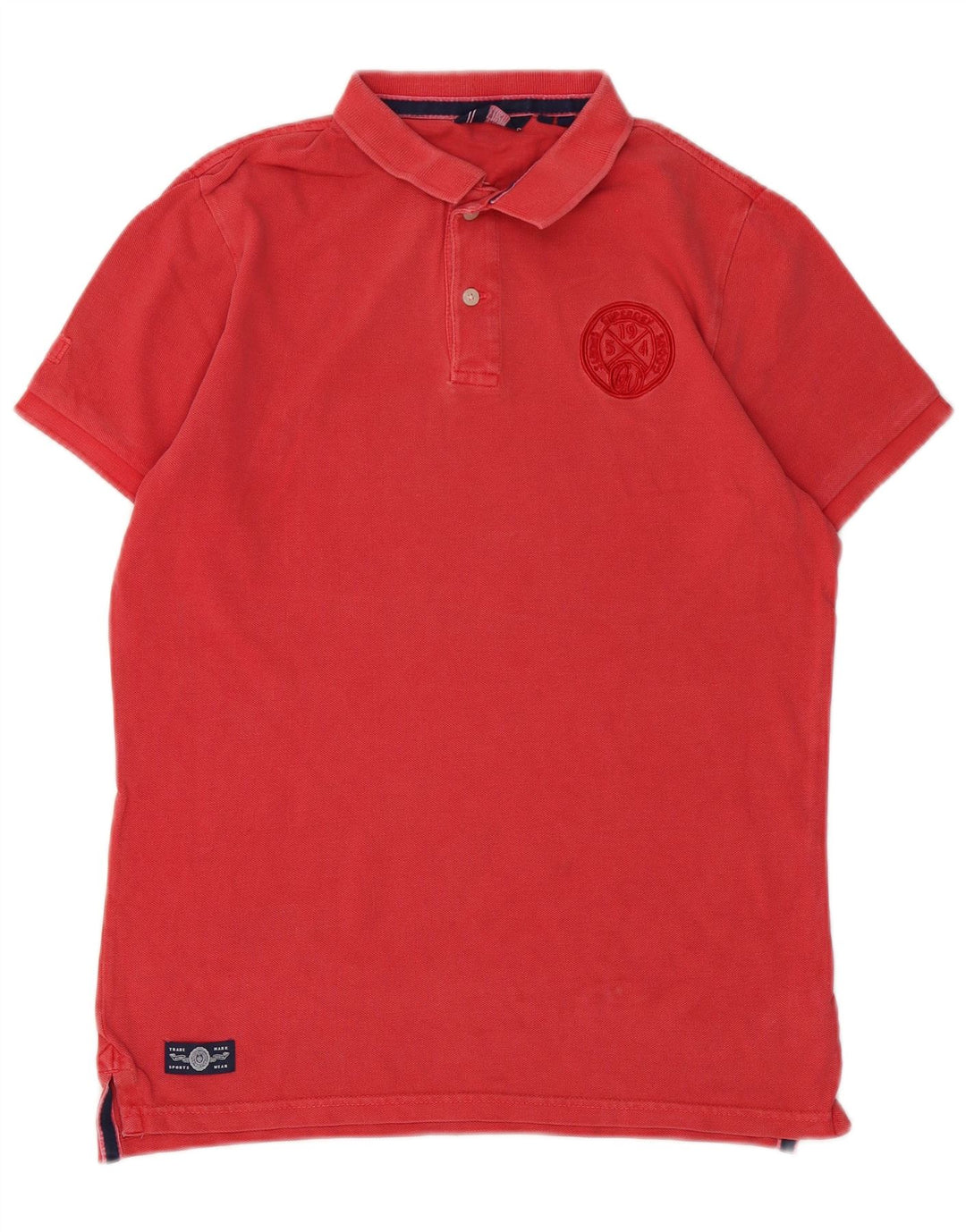 Superdry muška polo majica srednje crvene pamučne boje
