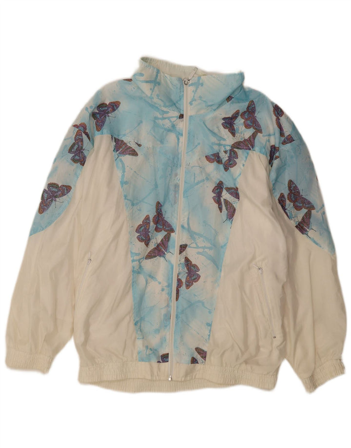 ETIREL Womens Tracksuit Top Jacket UK 14 Medium Beige Butterfly