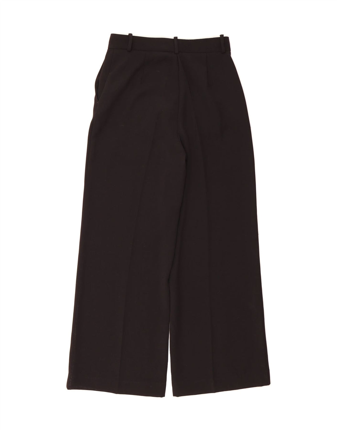 ZARA Womens Wide Leg Suit Trousers Small W26 L30 Black Polyester Vintage Zara and Second-Hand Zara from Messina Hembry 