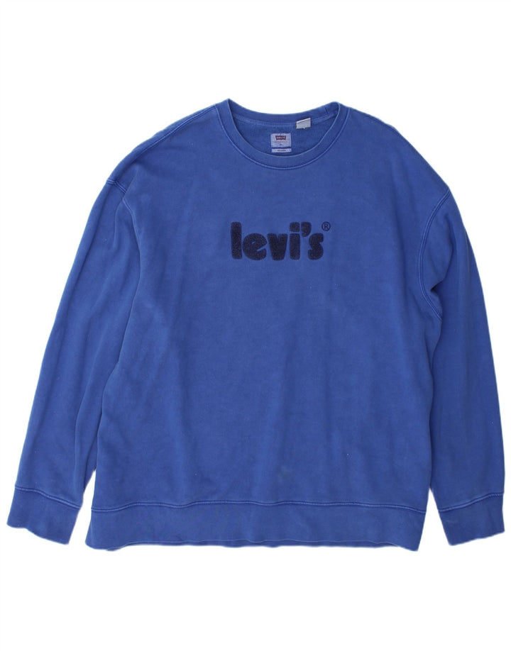 Levi's muška opuštena majica s motivima XL, plavi pamuk