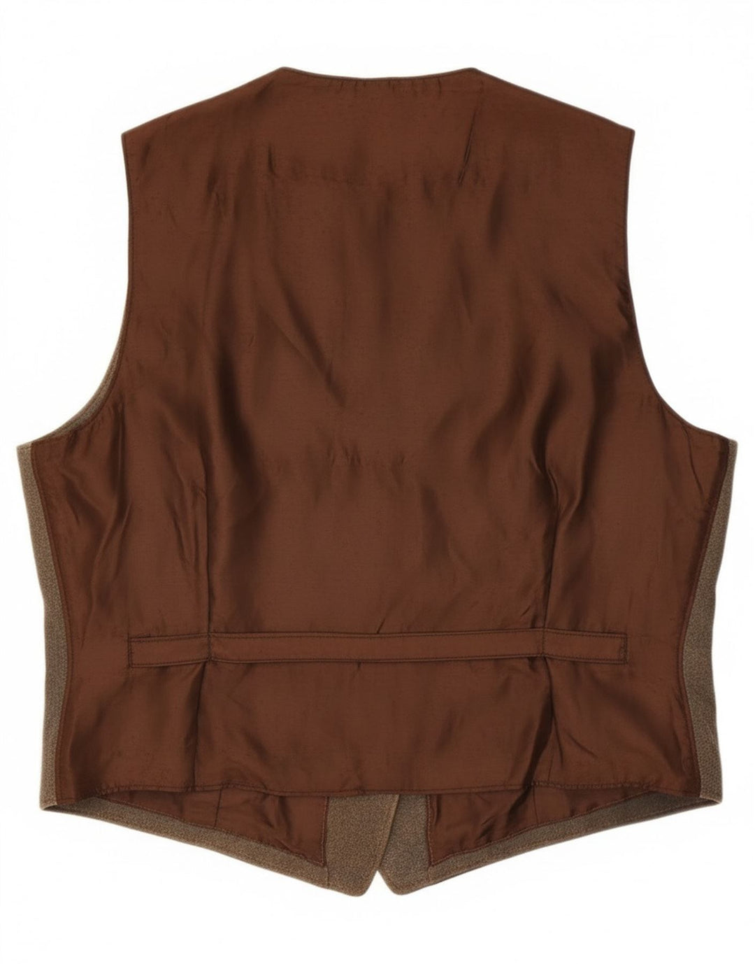 Vintage muški kožni prsluk IT 58 2XL smeđa koža