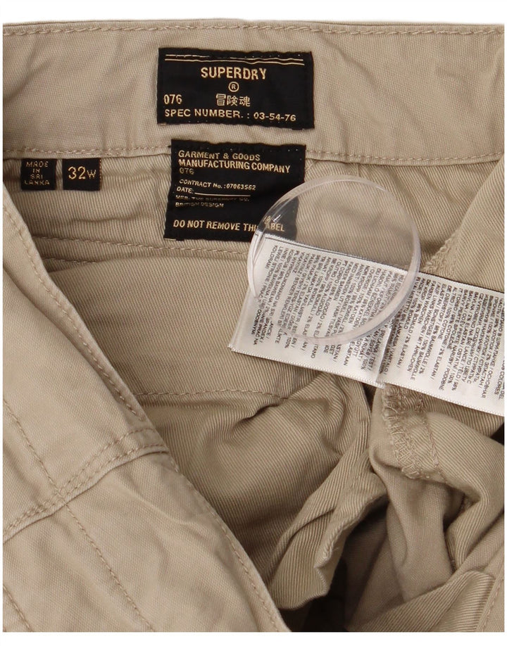 Superdry muške kargo kratke hlače W32 srednje bež pamuk