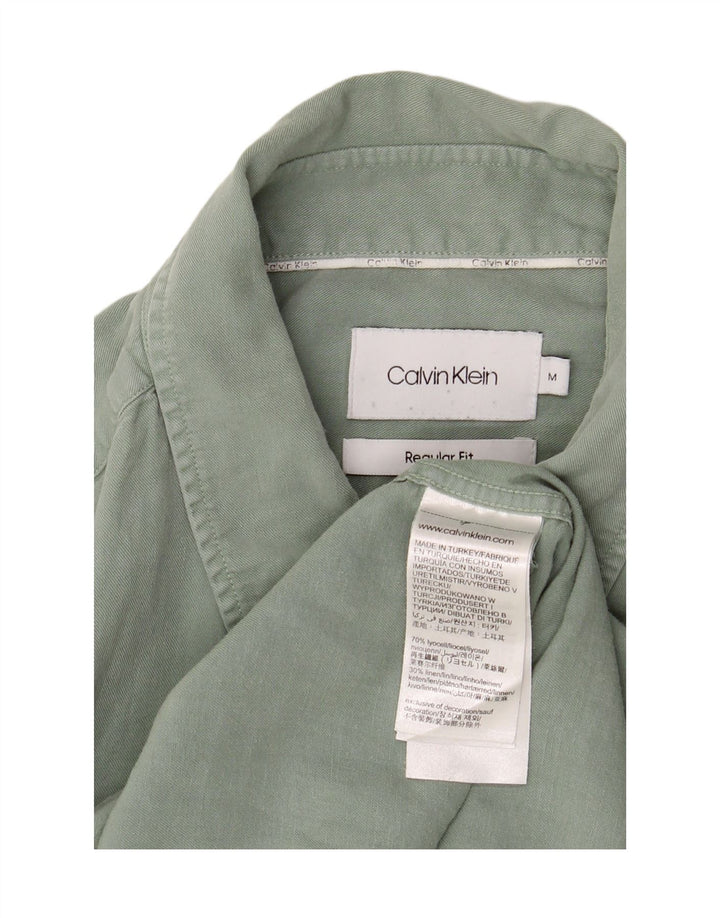 Calvin Klein muška košulja standardnog kroja srednje zelene boje od lyocella