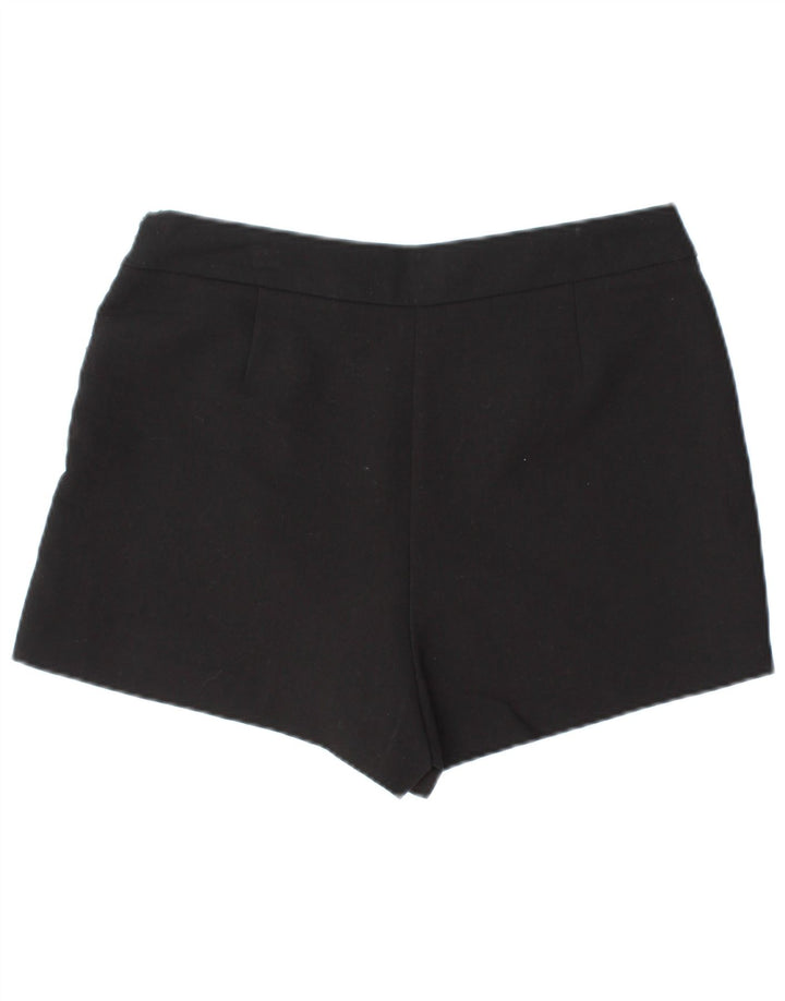 ZARA Womens Skort UK 14 Large W32 Black Polyester