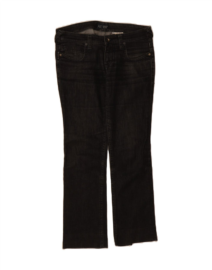ARMANI Womens Bootcut Jeans W28 L28 Black Cotton Vintage Armani and Second-Hand Armani from Messina Hembry 